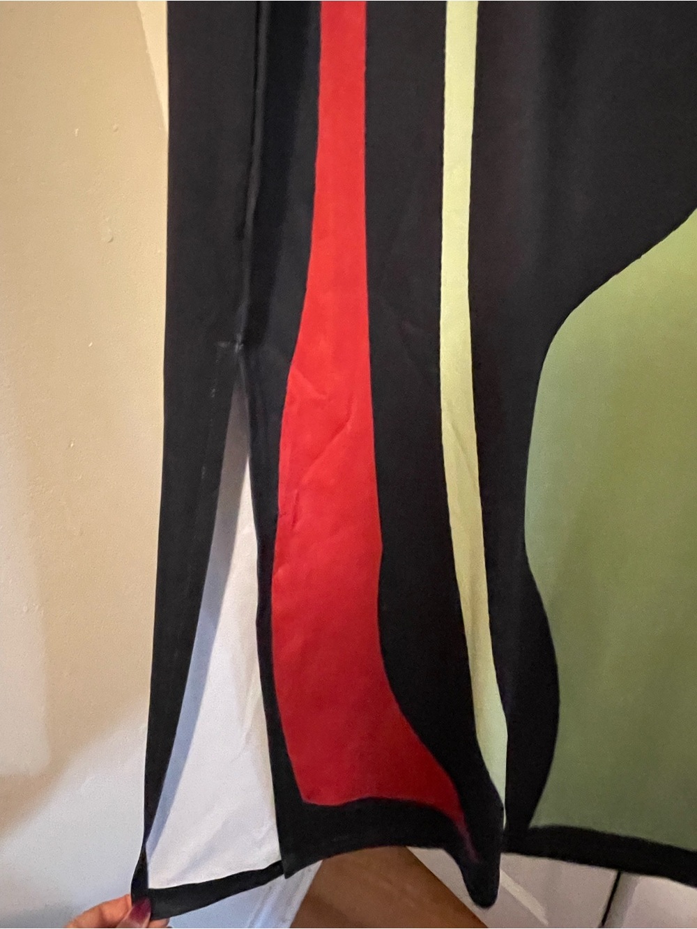 Green Abstract Print Maxi Dress - Picture 2 of 3